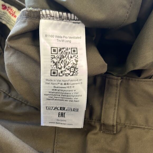 Fjall Raven Vidda Pro Ventilated Trs M Long.  EU:  54 US: 37 - Picture 6 of 8